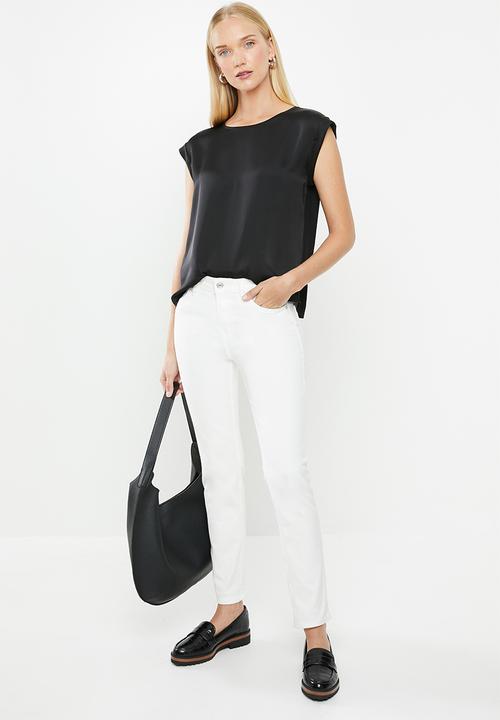 MANGO - Short sleeve tee - black