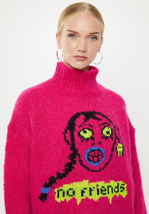 Diesel  - M-cara pullover knit top - pink