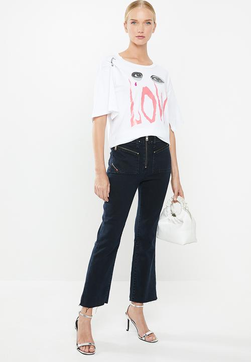 Diesel  - D-dasha abito T-shirt - white