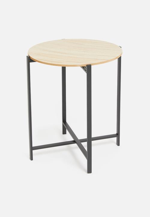 H&S - Harriet side table - natural & black