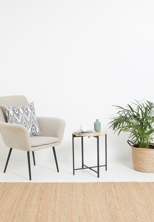 H&S - Harriet side table - natural & black
