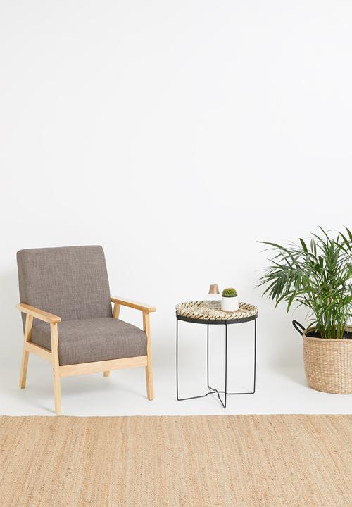 H&S - Seagrass side table - black