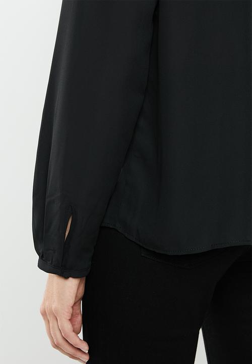 MANGO - Flowy blouse - black