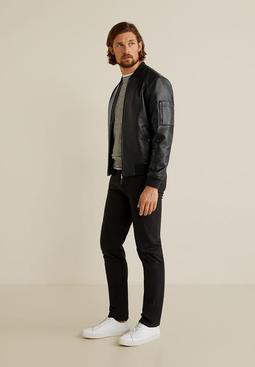 MANGO - Lump jacket - black