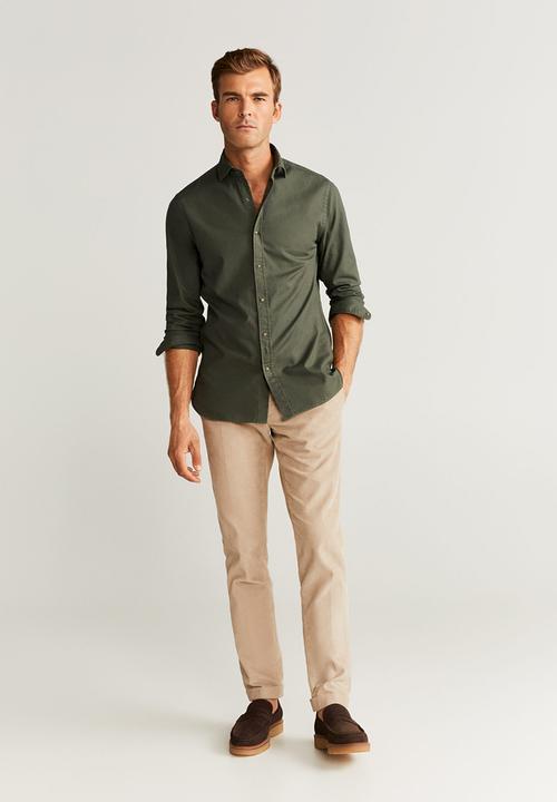 MANGO - Arthur shirts - green