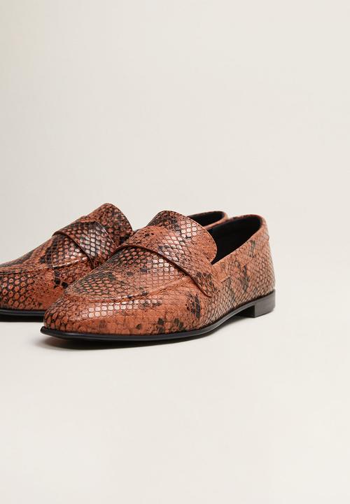 MANGO - Cosmo1 loafer - orange & black
