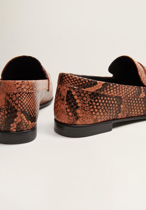 MANGO - Cosmo1 loafer - orange & black