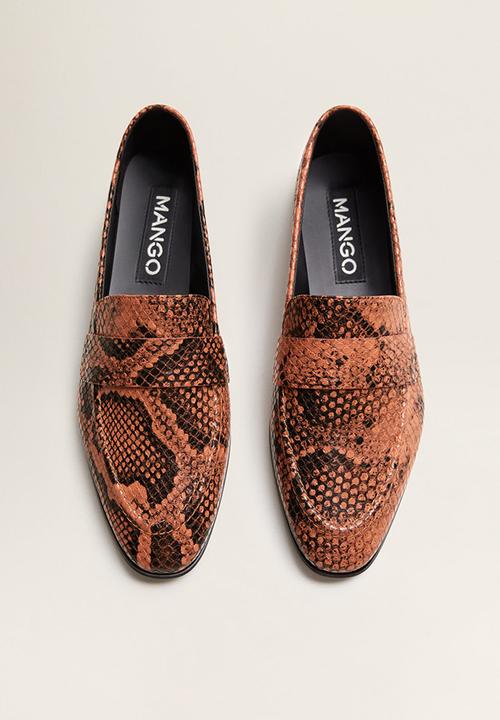 MANGO - Cosmo1 loafer - orange & black