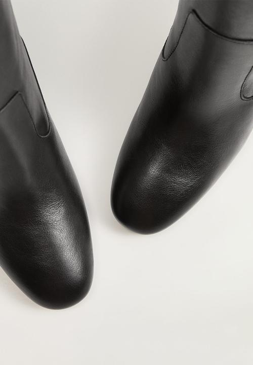 MANGO - Zitro leather boot - black