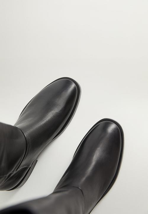 MANGO - Gervasi leather boot - black
