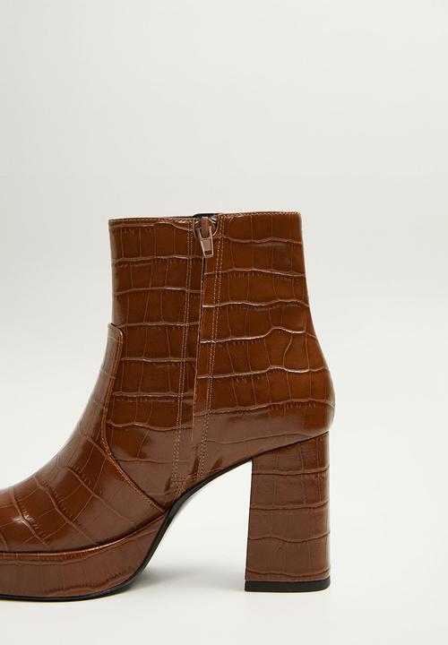 MANGO - Miami ankle boot - brown
