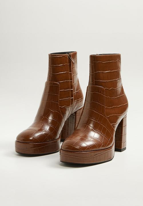 MANGO - Miami ankle boot - brown