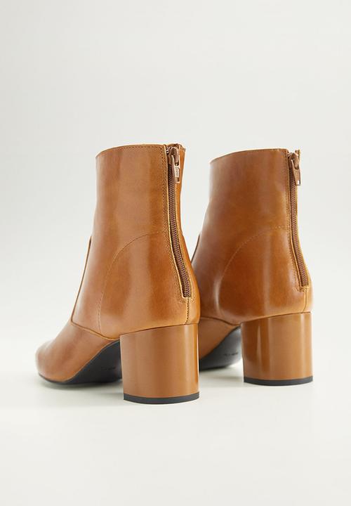 MANGO - Lyon ankle boot - brown
