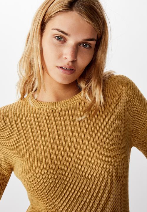 Cotton On - Archy pullover - prarie sand