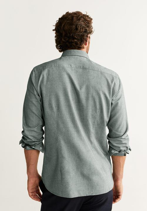 MANGO - Twill shirts - green