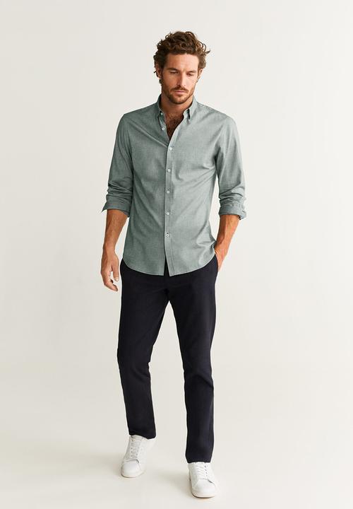 MANGO - Twill shirts - green