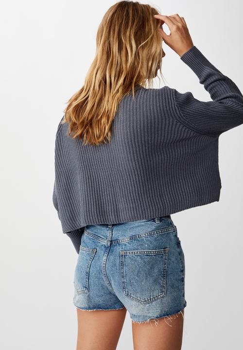 Cotton On - Archy cropped pullover - grisaille
