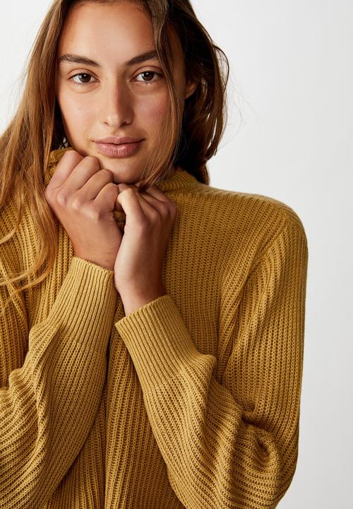 Cotton On - Archy cropped pullover -  prarie sand