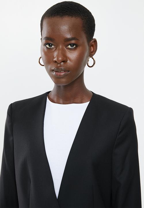 MANGO - Boreal long sleeve blazer - black