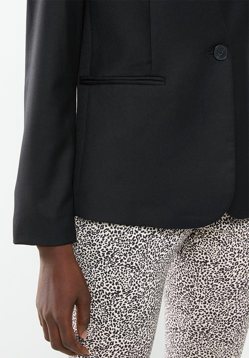 MANGO - Boreal long sleeve blazer - black
