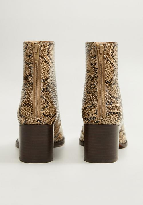 MANGO - Lille ankle boots - beige & brown 