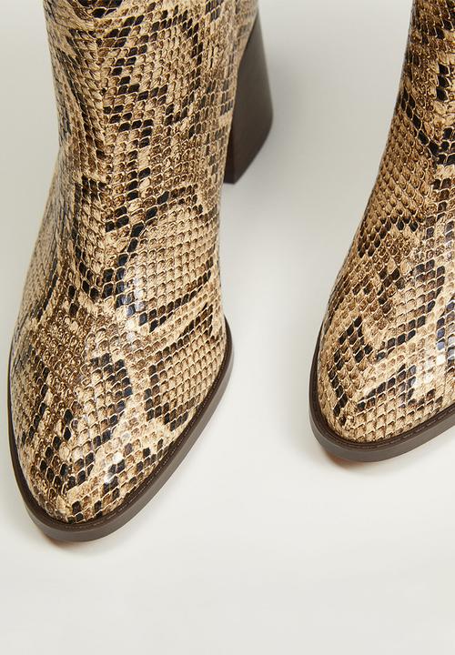 MANGO - Lille ankle boots - beige & brown 