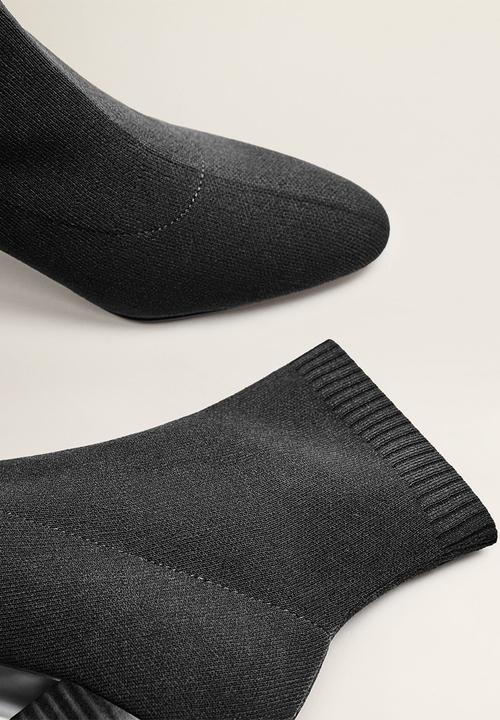 MANGO - Almond ankle boot - black