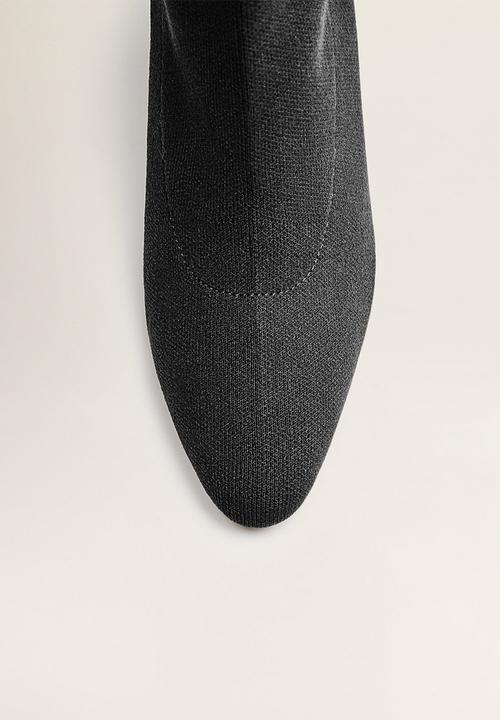 MANGO - Almond ankle boot - black