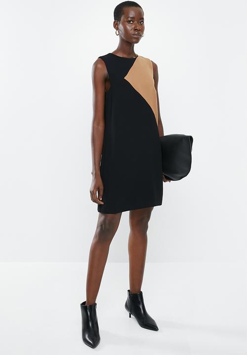MANGO - Ilaria dress - black & beige