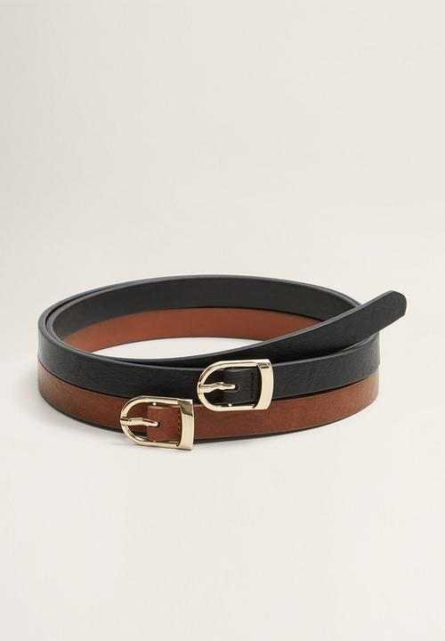 MANGO - Fino belt - brown