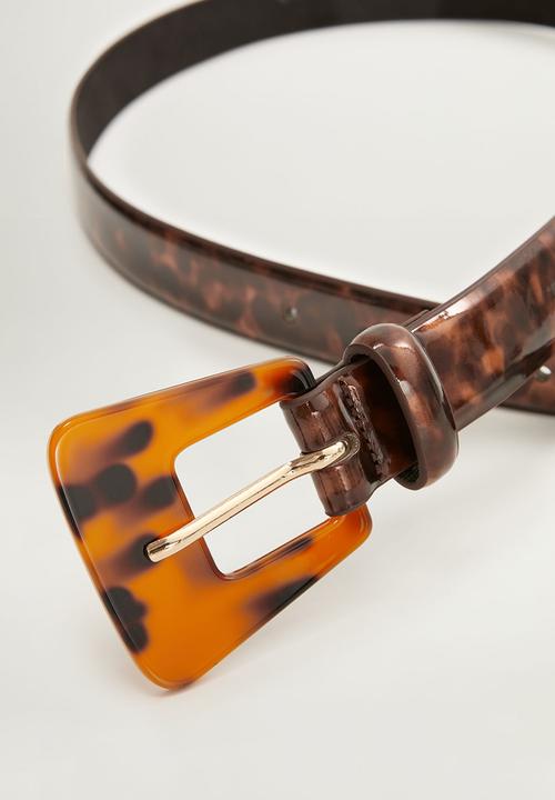 MANGO - Valencia belt - brown