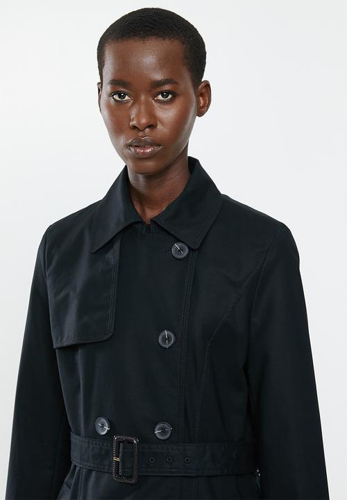 MANGO - Polana trench coat - black