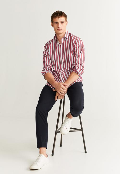 MANGO - Izaro shirts - red & white