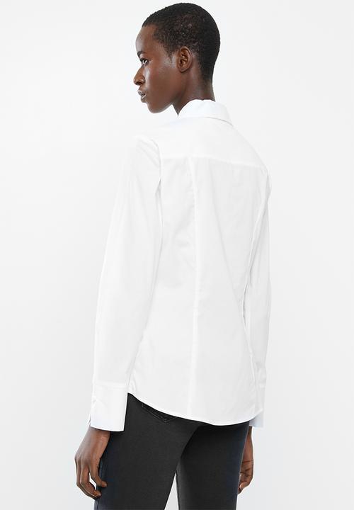 MANGO - Long sleeve shirt - white