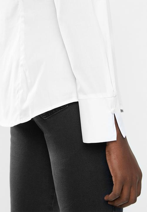 MANGO - Long sleeve shirt - white