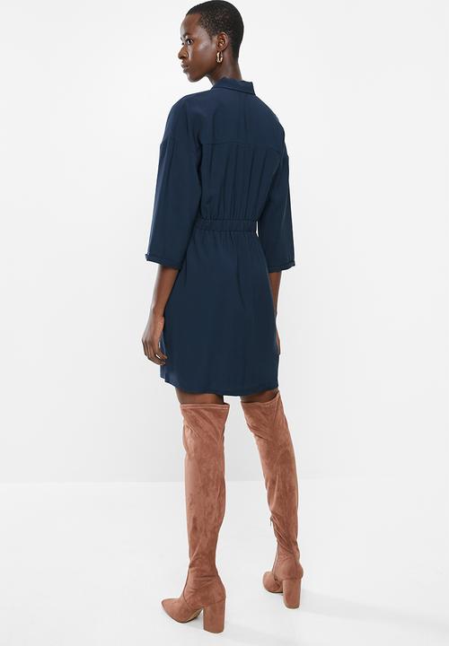 MANGO - Panzer dress - navy