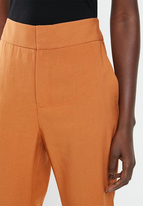 MANGO - Trousers tulipan - orange