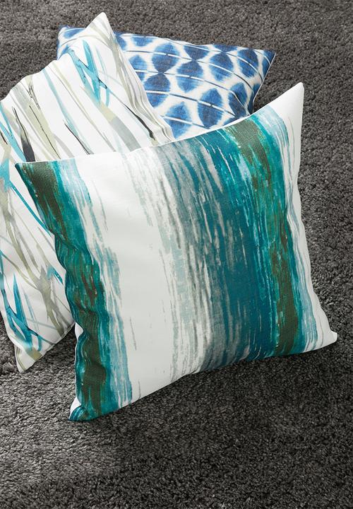 Grey Gardens - Beach cushion cover - teal