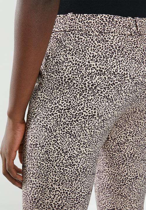 MANGO - Cola trousers - beige & brown 