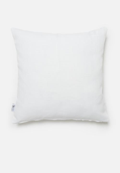 Sixth Floor - Honey cushion cover - silver & white 