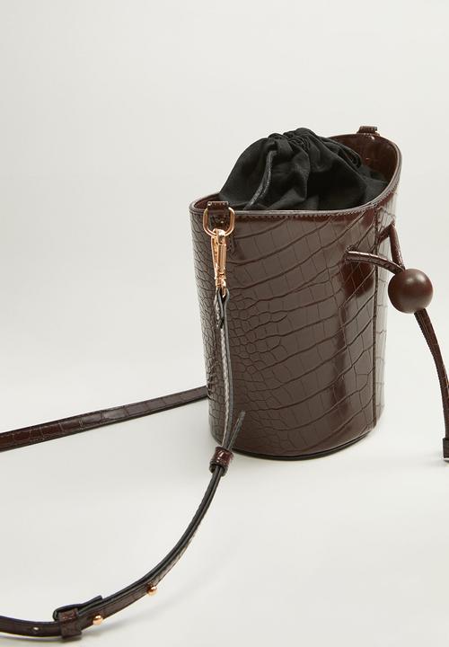 MANGO - Noosa bag - dark brown