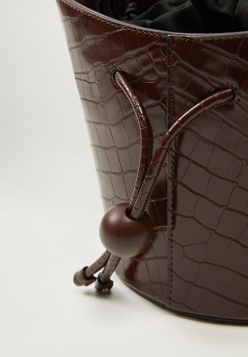 MANGO - Noosa bag - dark brown