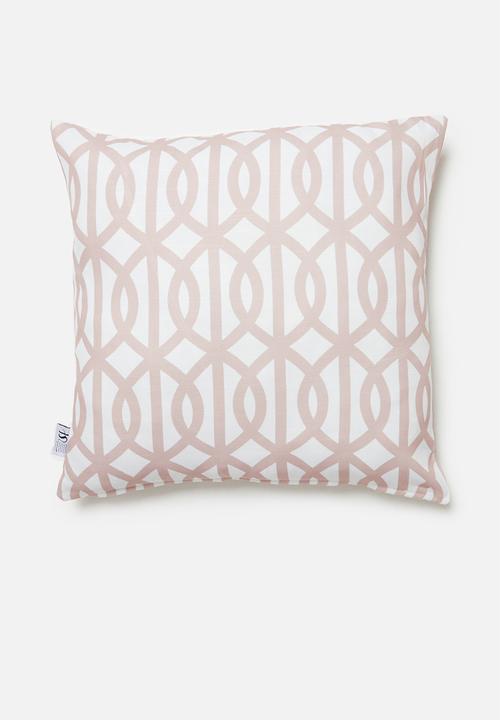 Sixth Floor - Trellis cushion cover - blush