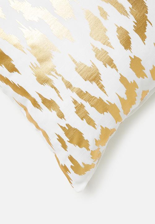 Sixth Floor - Fierce cushion cover - metallic gold