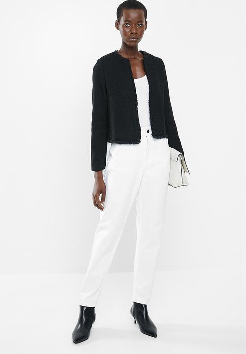 MANGO - Short length blazer - black