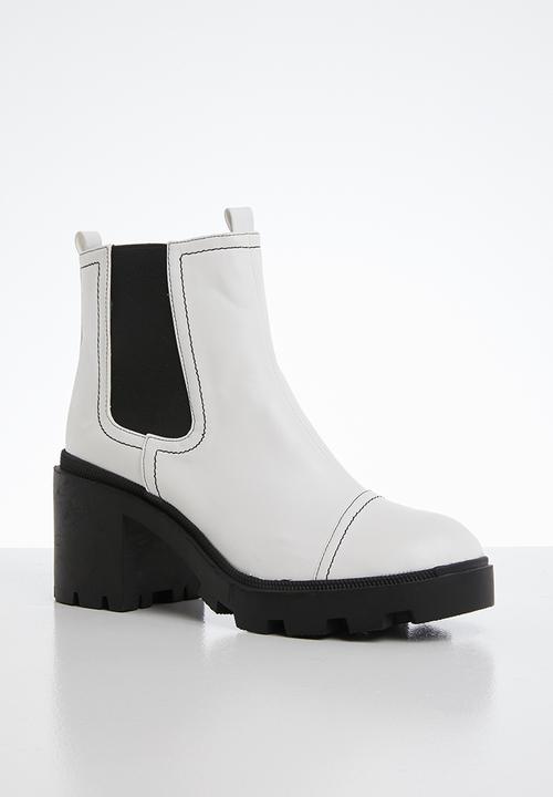 Public Desire - Campbell ankle boot - white