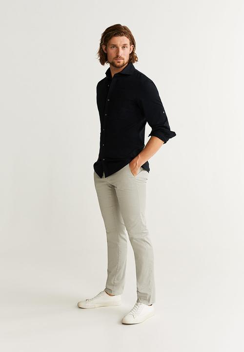 MANGO - Abok shirts - black