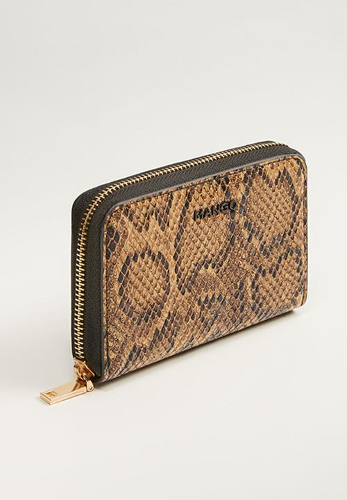 MANGO - Javier wallet - beige & khaki