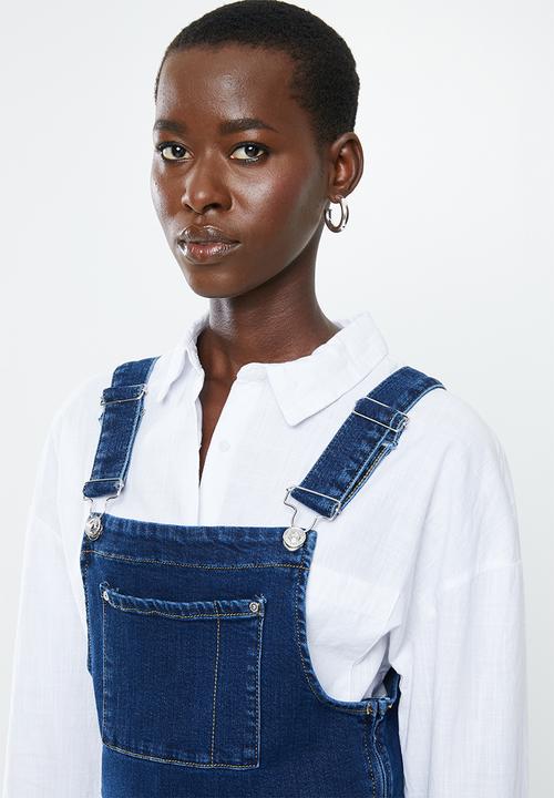 MANGO - Boho dungaree - blue