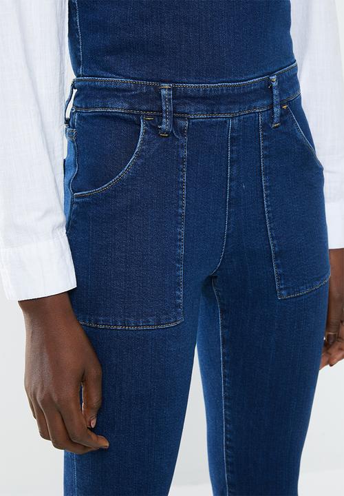 MANGO - Boho dungaree - blue